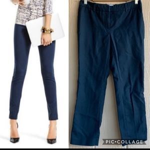 Cabi cropped skinny navy chino pants